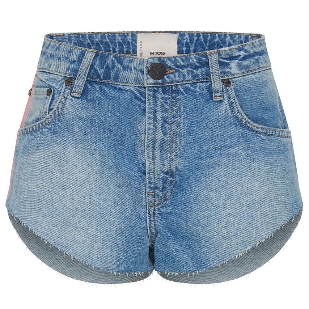 One Teaspoon Legend Denim Shorts Size 32, Casual Cutoff Denim Shorts - Picture 9 of 10